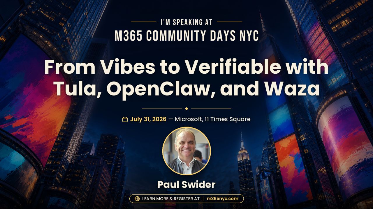 M365 Community Days New York City 2026 event artwork